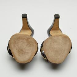 Pre Owned Gucci Crystal Horsebit Slides Size 36