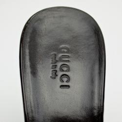 Pre Owned Gucci Crystal Horsebit Slides Size 36