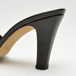 Pre Owned Gucci Crystal Horsebit Slides Size 36