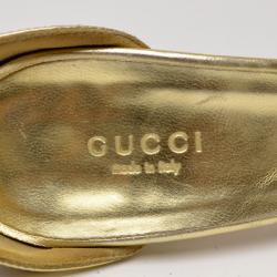 مملوكة مسبقًا Gucci Metallic Platform Sandals Size 37.5
