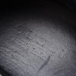 مملوكة مسبقًا Gucci Black Leather Velcro Sneakers Size 43