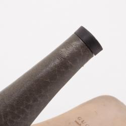 مملوكة مسبقًا Gucci Brown Monogram Kitty Horsebit Slides Size 40