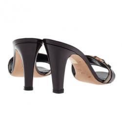 Pre Owned صندل غوتشي كانفاس GG بامبو ولجام حصان مقاس 39