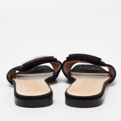 مملوكة مسبقًا صندل غوتشي  قطيفة سوداء حرف جي كريستال مقاس 36