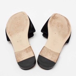 مملوكة مسبقًا صندل غوتشي  قطيفة سوداء حرف جي كريستال مقاس 36