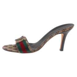 مملوكة مسبقًا صندل غوتشي جوكيسيما شبكة هيستيريا سلايدز مقاس 38.5