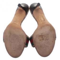 مملوكة مسبقًا صندل غوتشي جوكيسيما شبكة هيستيريا سلايدز مقاس 38.5