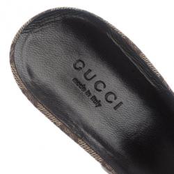 مملوكة مسبقًا صندل غوتشي جوكيسيما شبكة هيستيريا سلايدز مقاس 38.5