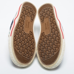 Gucci Navy Blue GG Canvas Tennis 1977 Sneakers Size 36