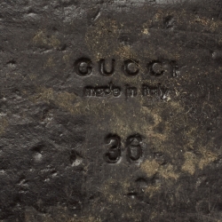Gucci Tricolor Leather and Canvas Web GG Thong Flats Size 36