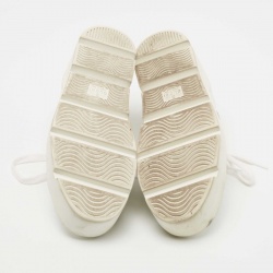 مملوكة مسبقًا Gucci white Leather Ace Platform Sneakers Size 38