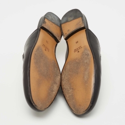 مملوكة مسبقًا Gucci Black Leather Princetown Mules Size 36 