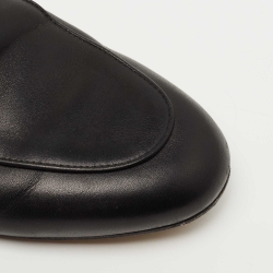 مملوكة مسبقًا Gucci Black Leather Princetown Mules Size 36 