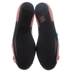 Pre Owned باليرينا غوتشي لونين زخارف معدنية مقاس 38.5