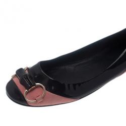 Pre Owned باليرينا غوتشي لونين زخارف معدنية مقاس 38.5