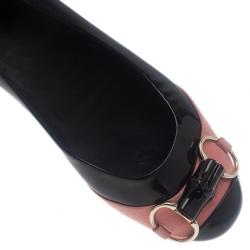 Pre Owned باليرينا غوتشي لونين زخارف معدنية مقاس 38.5