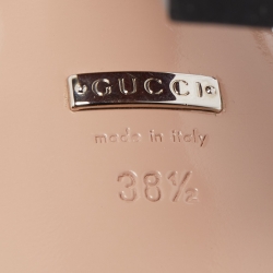 مملوكة مسبقًا Gucci Red Python Leather Claudie Horsebit Platform Block Heel Ankle Strap Sandals Size 38.5