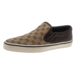 Gucci canvas 2025 slip on