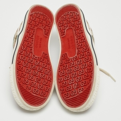 Pre Owned Gucci Beige/Ebony GG Canvas Tennis 1977 Sneakers Size 37.5