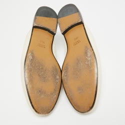 Gucci Cream Leather Princetown Mules Size 39.5 