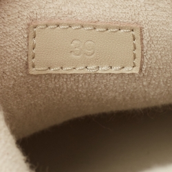 Pre Owned Gucci Multicolor Leather and Canvas Screener Sneakers Size 39