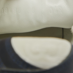 Pre Owned Gucci White Guccissima Leather Web Low Top Sneakers Size 38