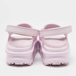 Pre Owned Gucci Purple Rubber Slingback Sandals Size 38