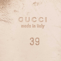 Pre Owned Gucci Cream Leather Princetown Mules Size 39