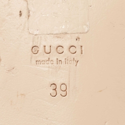 Gucci Blue Velvet Crystal Embellished Flat Slides Size 39     