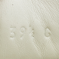 Pre Owned حذاء رياضي غوتشي "ايس" مطرز زهور جلد أبيض مقاس 34