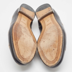 مملوكة مسبقًا Gucci Black Leather Jordaan Loafers Size 39