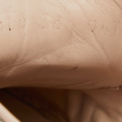 Pre Owned Gucci Beige/Brown GG Supreme Canvas Ace Web Sneakers Size 38