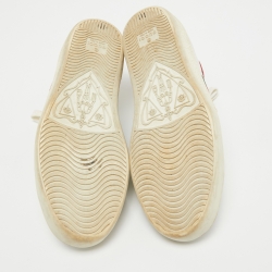 Gucci White Leather Heart Ace Sneakers Size 36