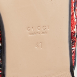 Pre Owned Gucci Multicolor Tweed Princetown Horsebit Flat Mules Size 41