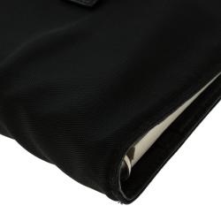 Pre Owned Gucci Black Nylon Agenda Cover