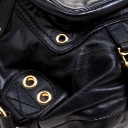 Pre Owned Gucci Black Leather Medium Darwin Convertible Backpack