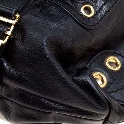 Pre Owned Gucci Black Leather Medium Darwin Convertible Backpack
