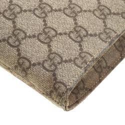 مملوكة مسبقًا حافظة مستندات بورتوفوليو غوتشي سوبريم GG كانفاس بيج