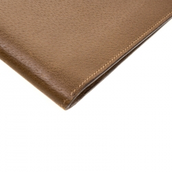 Gucci Brown Leather Vintage Document Case 