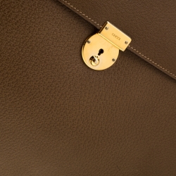 Gucci Brown Leather Vintage Document Case 