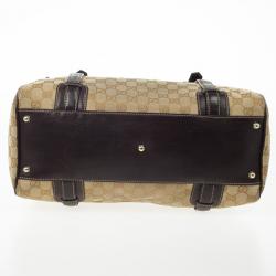 Pre Owned Gucci Guccissima 85th Anniversary Large Boston Bag