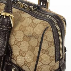 Pre Owned Gucci Guccissima 85th Anniversary Large Boston Bag