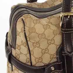 Pre Owned Gucci Guccissima 85th Anniversary Large Boston Bag