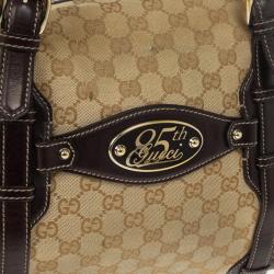 Pre Owned Gucci Guccissima 85th Anniversary Large Boston Bag