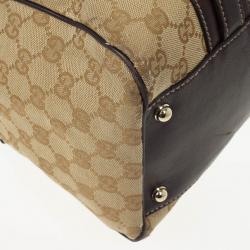 Pre Owned Gucci Guccissima 85th Anniversary Large Boston Bag
