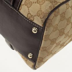 Pre Owned Gucci Guccissima 85th Anniversary Large Boston Bag