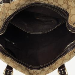 Pre Owned Gucci Guccissima 85th Anniversary Large Boston Bag