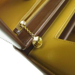 Pre Owned Gucci Brown Leather Vintage Vanity