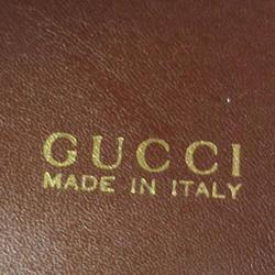 Pre Owned Gucci Brown Leather Vintage Vanity