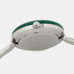 Gucci White Stainless Steel Vintage Interchangeable Bezel 11/12.2L Women's Wristwatch 26 mm